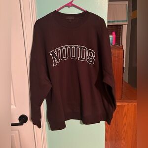 Nuuds- Varsity Oversized Crew Sweatshirt
